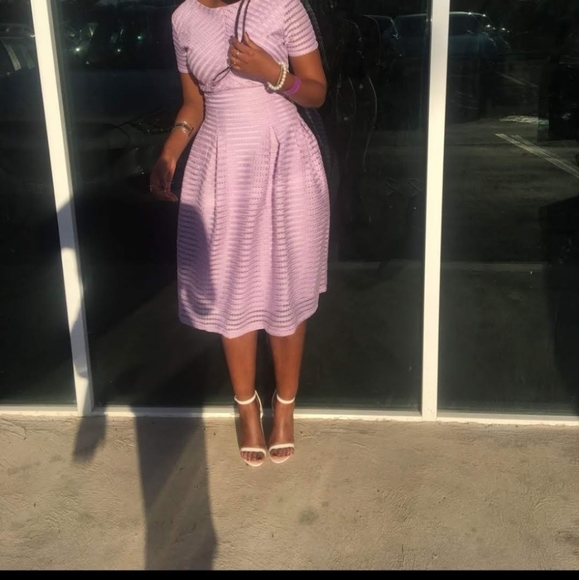 Lilac Midi Dress - Picture 2 of 5